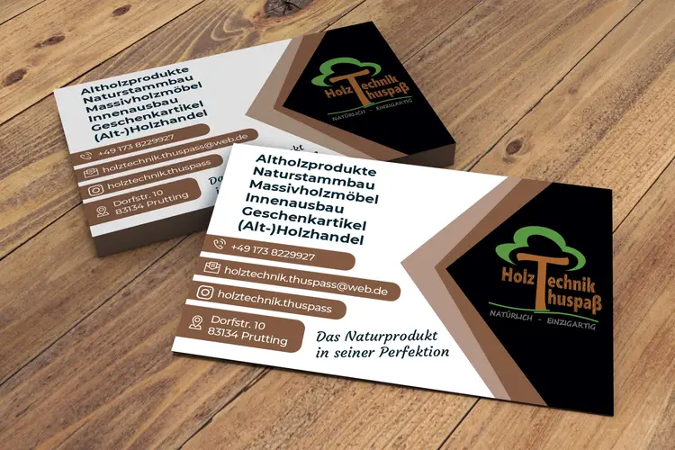 Holztechnik Thuspass Visitenkarten